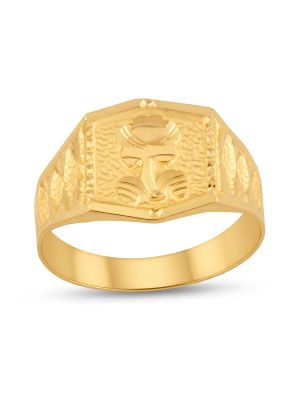 22CT Flower Gold Ring-hover