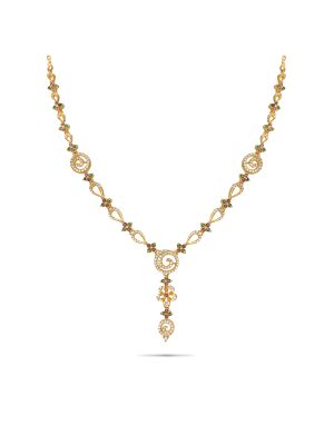 Latest Silver Fancy Necklace-hover