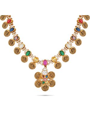 Elegant Silver Necklace-hover