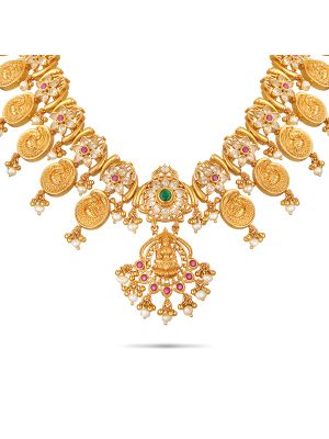 Elegant Temple Silver Necklace-hover