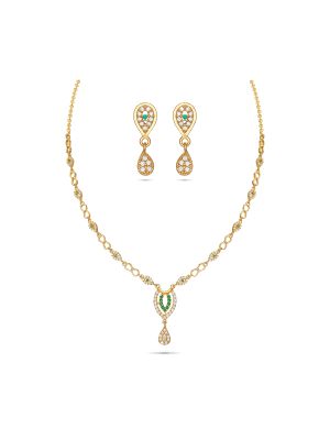Latest Silver Necklace Set-hover