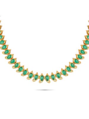 Elegant Silver Necklace-hover