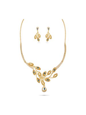 Enticing Silver Necklace Set-hover