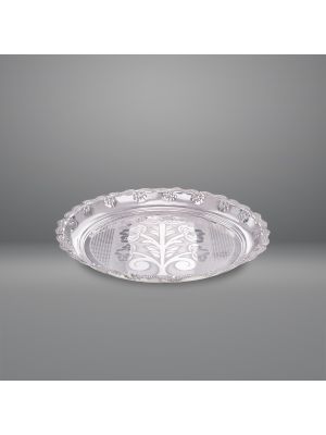 Silver Round Plate-hover