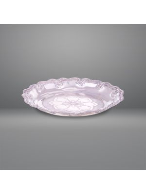 Silver Oval Plate-hover