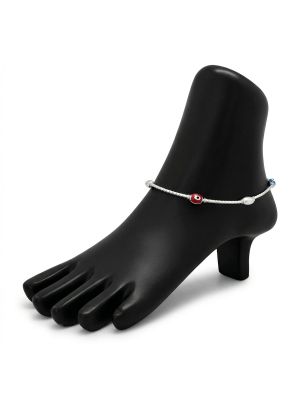 Silver Balls Enamel Nazar Kolusu-hover