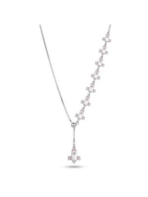 Luxury Silver Rocket Pendant Chain-hover