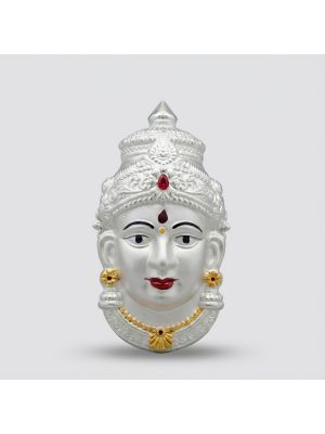 Divine Goddess Devi Silver Idol-hover