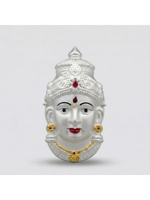 Divine Goddess Devi Silver Idol-hover