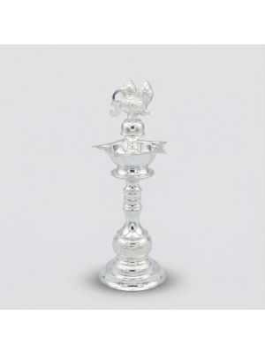 Traditional Mayil Silver Vilaku-hover