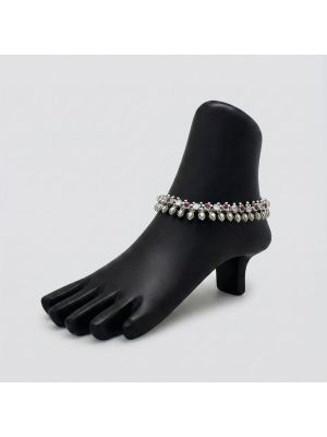 Antique Wedding Stone Silver Kolusu-hover