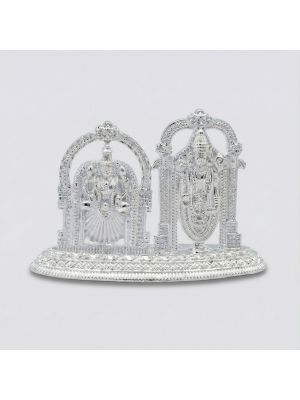 Temple Arch Padmavathi Balaji Silver Idol-hover