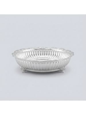 Heritage Round Nob Silver Plate-hover