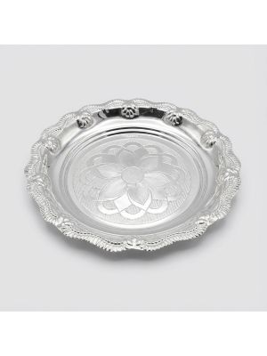 Spritual Divine Oval Silver Plate-hover