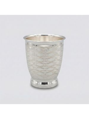 Traditional Engraved Silver Tumbler-hover