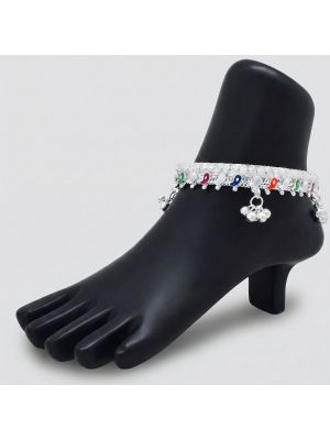 Classic Color Beaded Silver Salangai-hover