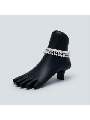 Traditional Dangling Bells Silver Anklets-hover