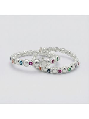 Floral Accents Cluster Silver Mugappu Kolusu-hover