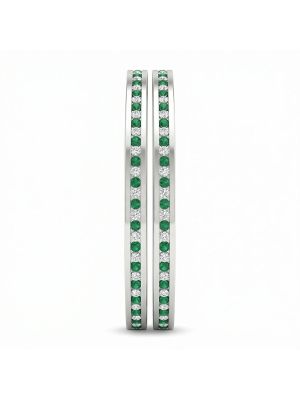 Silver Fancy Color Stone Bangles-hover