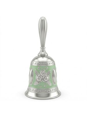 Luxury Lotus Dinner Bell with Pastel Enamel-hover