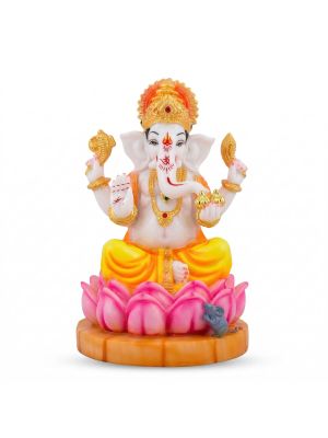 Lord Ganesh Ceramic Idol-hover