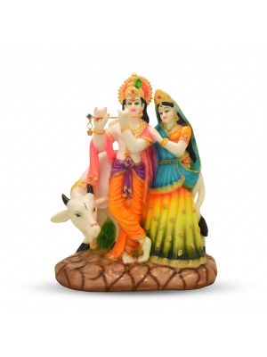 Lord Radha Krishna Ceramic Idol-hover
