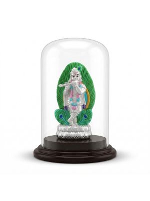 Lord Krishna Silver Idol-hover