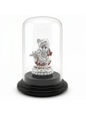 Divine Krishna Silver Idol-hover