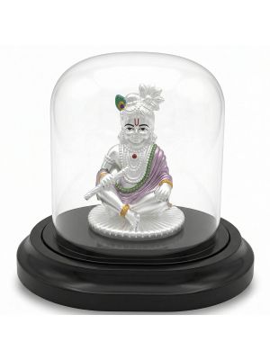 Divine Krishna Silver Idol-hover