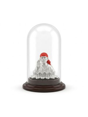 Lord Saibaba Silver Idol-hover