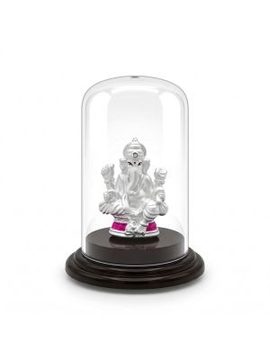 Lord Ganesh Silver Idol-hover