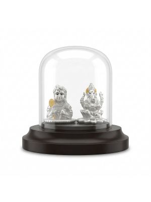 Lord Ganesh Murugan Silver Idol-hover