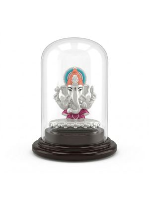 Lord Ganesh Silver Idol-hover