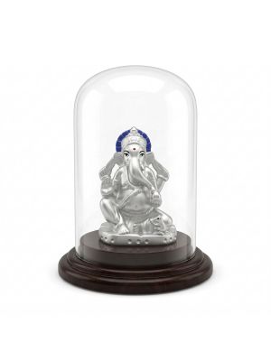 Lord Ganesh Silver Idol-hover