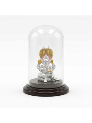 Lord Ganesh Silver Idol-hover