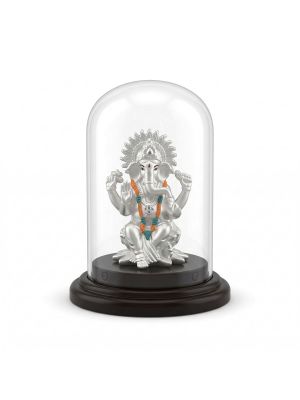 Lord Ganesh Silver Idol-hover