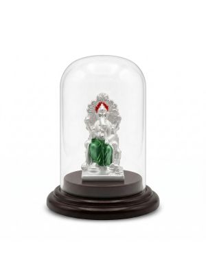 Lord Ganesh Silver Idol-hover
