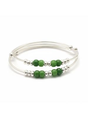 Silver Baby Kada with Beeds-hover