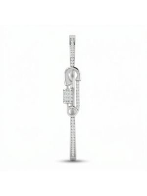 Luxury Lock Motif Silver Stone Gadi-hover