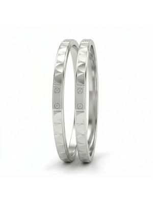 Fancy Lazer Cut Silver Baby Bangles-hover