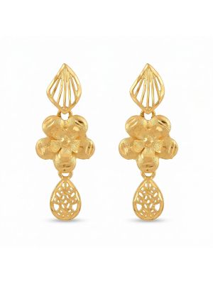 Floral Silver Casting Turkey Drops-hover