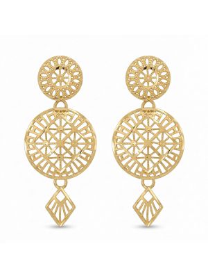 Antique Silver Casting Turkey Dangle Drops-hover