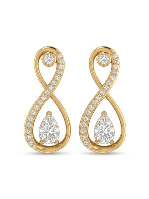 Fancy Infinity Silver Stone Stud-hover