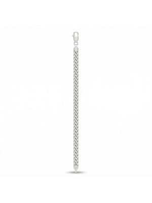 Heavy Polished Carapace Silver Bracelet-hover