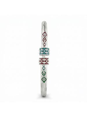 Antique Silver Kada Bangle-hover