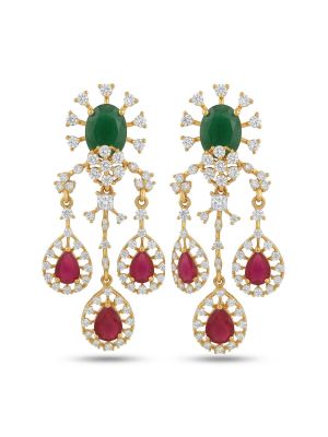 Silver Casting Stone Chandelier Drops-hover