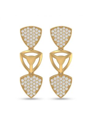 Stylish Silver Casting Triangle Drops-hover