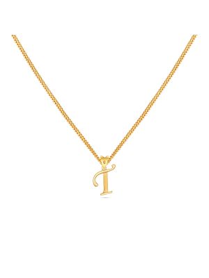 Letter T Gold Pendant-hover