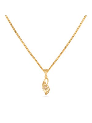 Floral Gold Pendant-hover