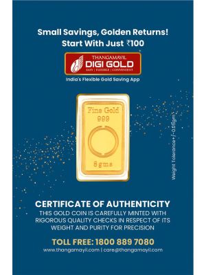 Augmont Banyan Tree 8 Grams Gold Bar (999 Purity)-hover